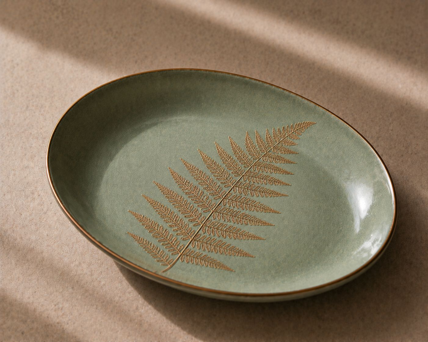 Fern Oval Dish