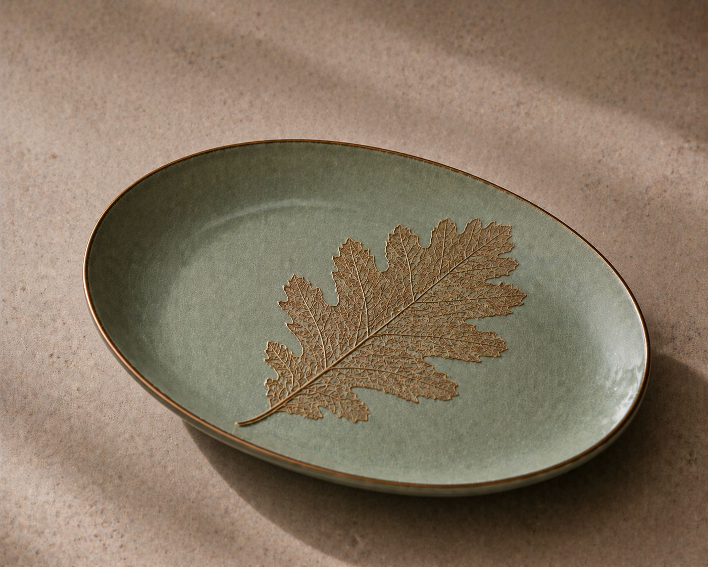 Oak Oval Dish