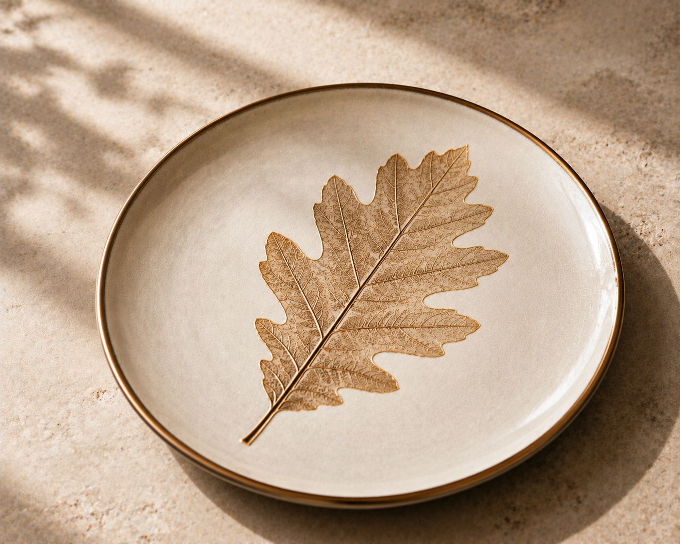 Oak Round Plate